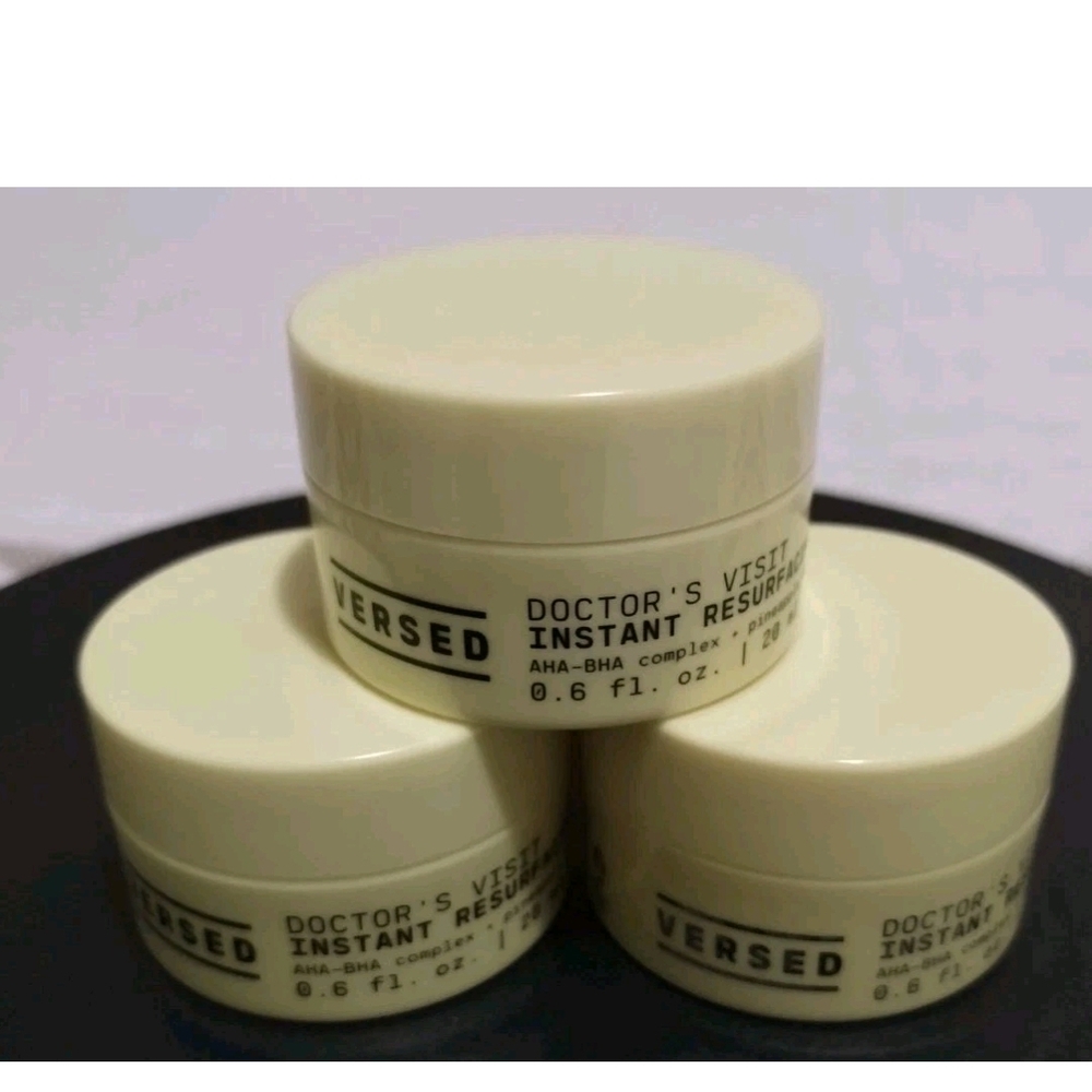 Versed Doctor’s Visit Instant Resurfacing Mask AHA, BHA & Enzyme 0.6fl Oz Lot- 3